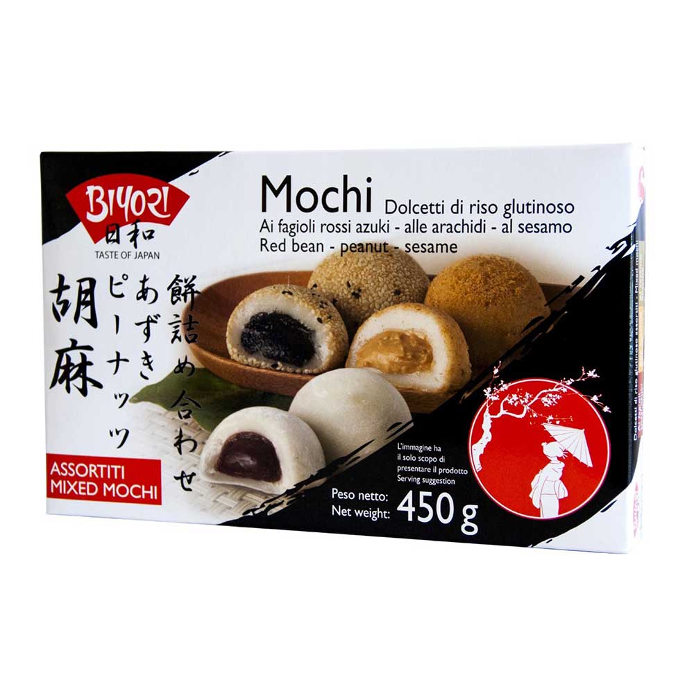 Mixed Mochi (Red Beans, Peanuts, Sesame) - 450g