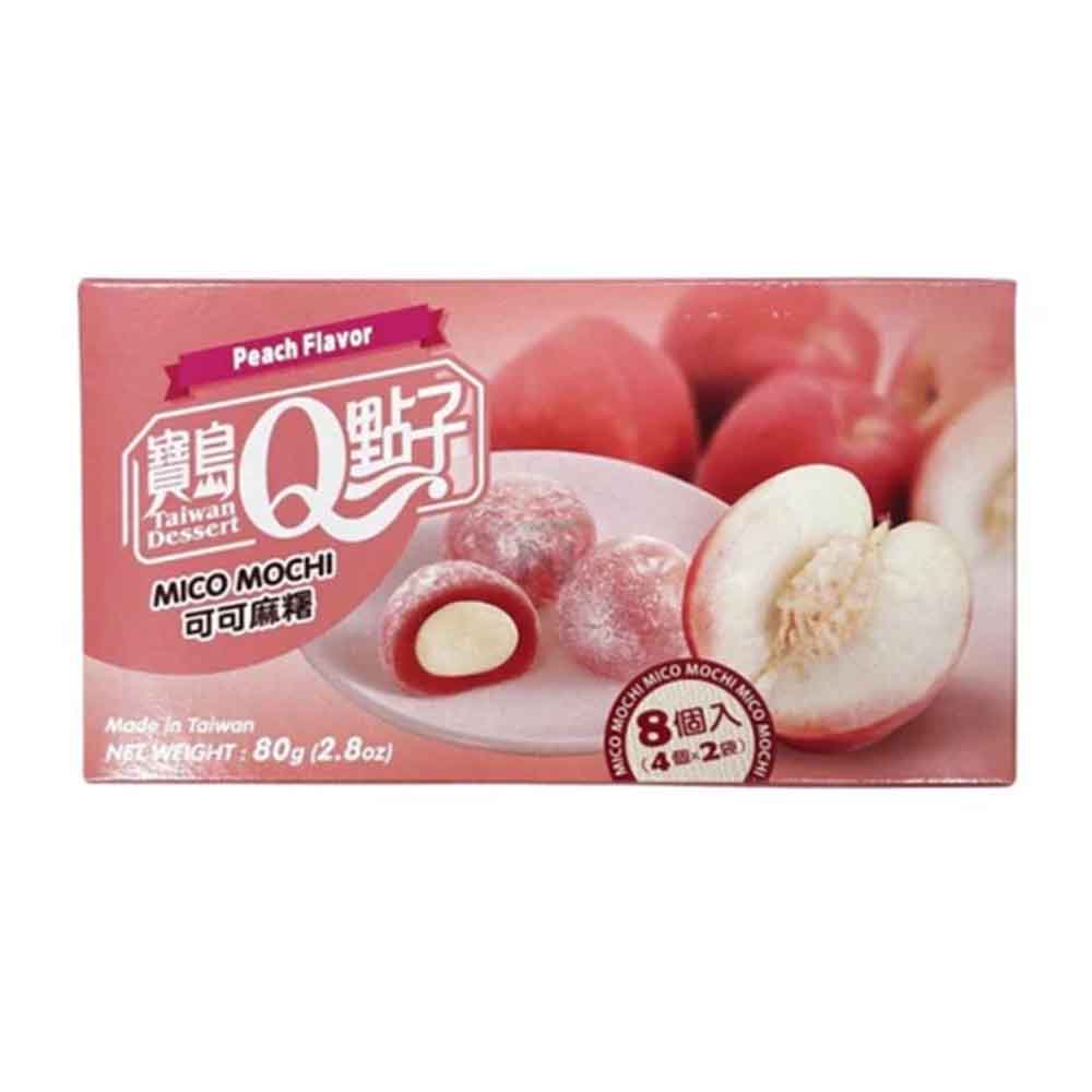 Cocoa Mochi with Peach - 80g