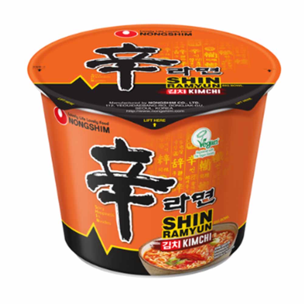 Nouilles Nongshim en bol au kimchi