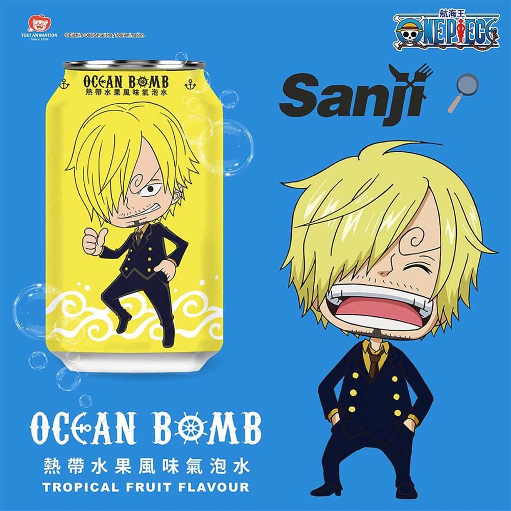 Ocean Bomb One Piece Sanji Gusto Frutta Tropicale - 330ml