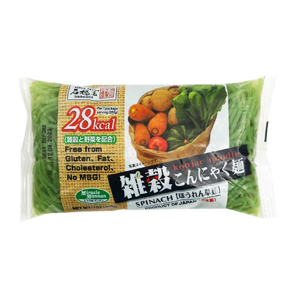 Spaghetti Konjac Shirataki con Spinaci - 200g