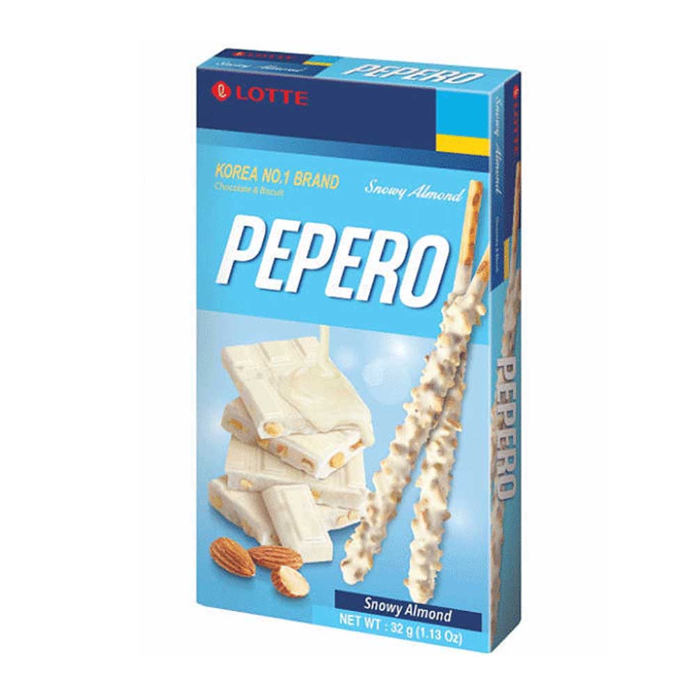 Lotte Pepero Mandorle e Cioccolato Bianco - 32g