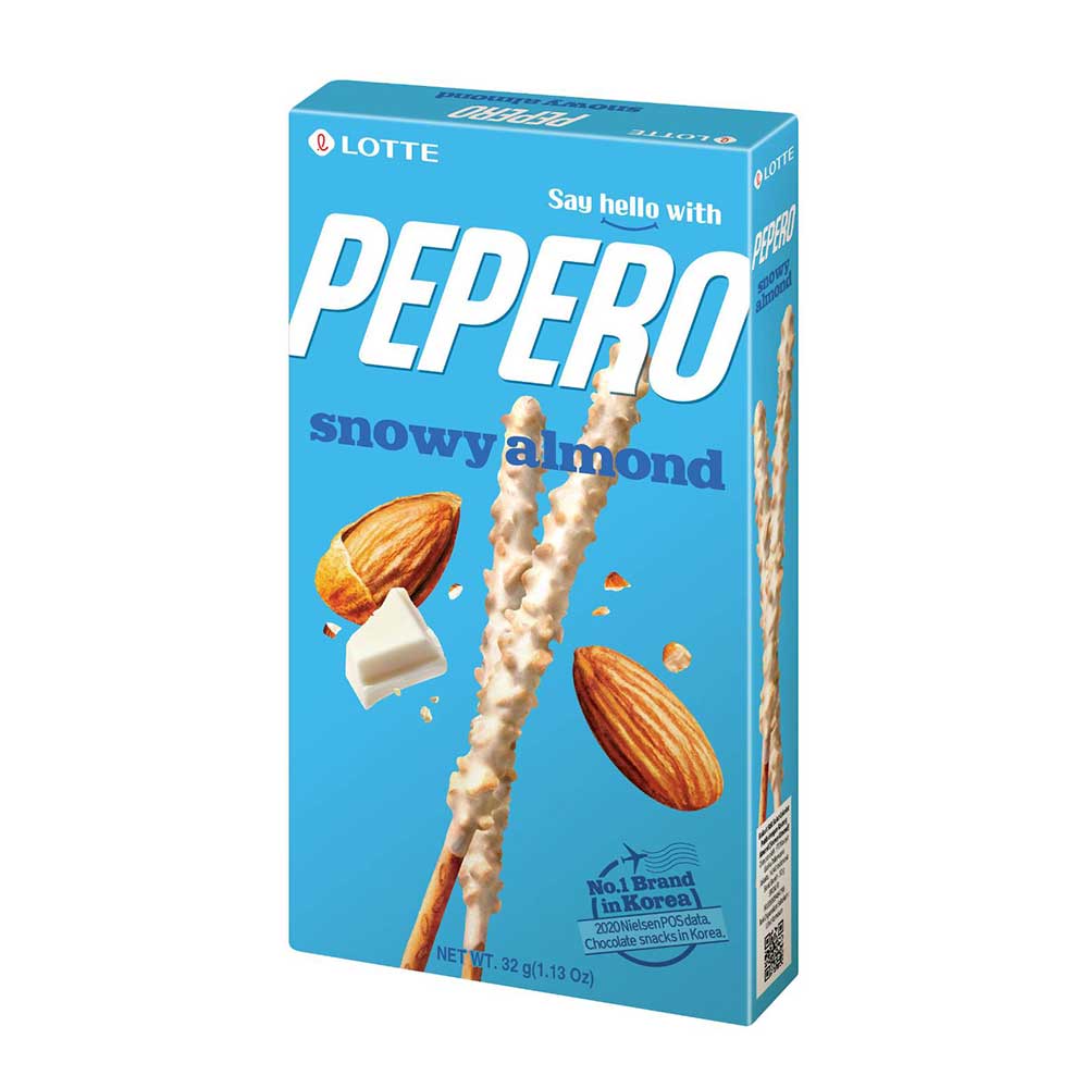 Lotte Pepero Mandorle e Cioccolato Bianco - 32g