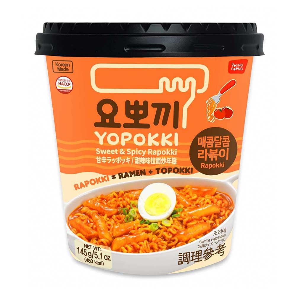 Yopokki Rapokki Cup Sweet & Spicy - 145g