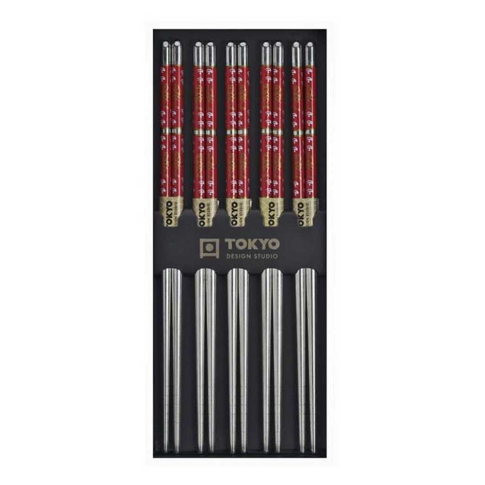 Tokyo Design Studio Bacchette Acciaio - 5 paia