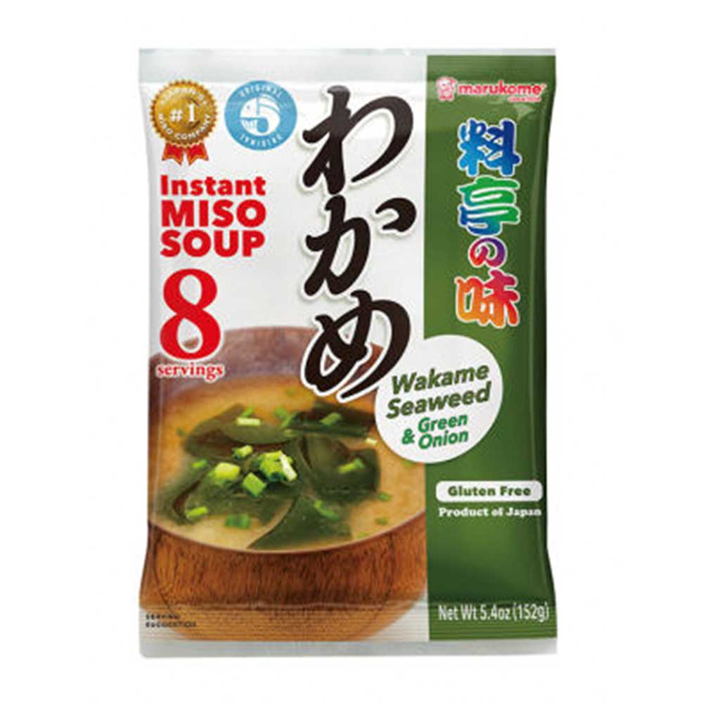 Marukome Miso istantaneo con alga wakame - 152g - Oishii Planet
