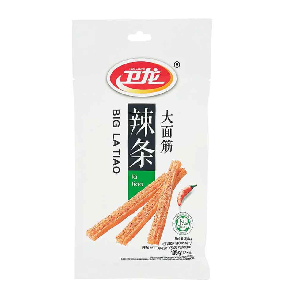 Weilong Latiao Snack Piccante di Frumento - 106g