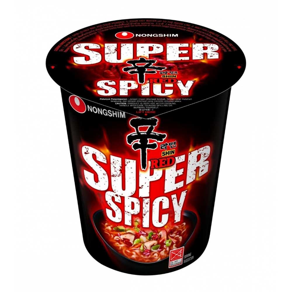 Nongshim Super Spicy Shin Ramyun Cup - 68g