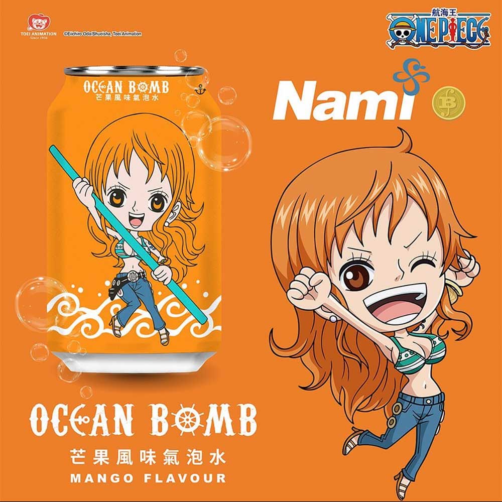 Ocean Bomb One Piece Nami Gusto Mango - 330ml