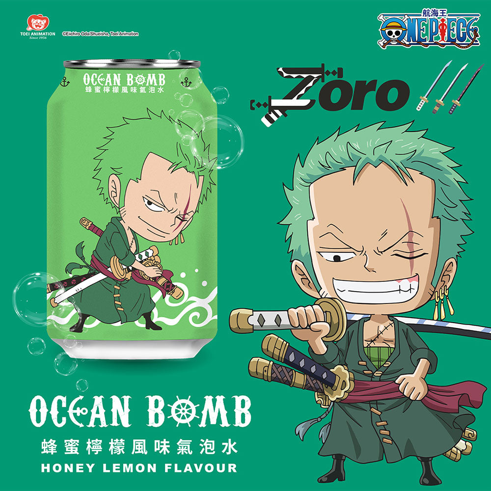 Ocean Bomb One Piece Zoro Gusto Miele Limone - 330ml