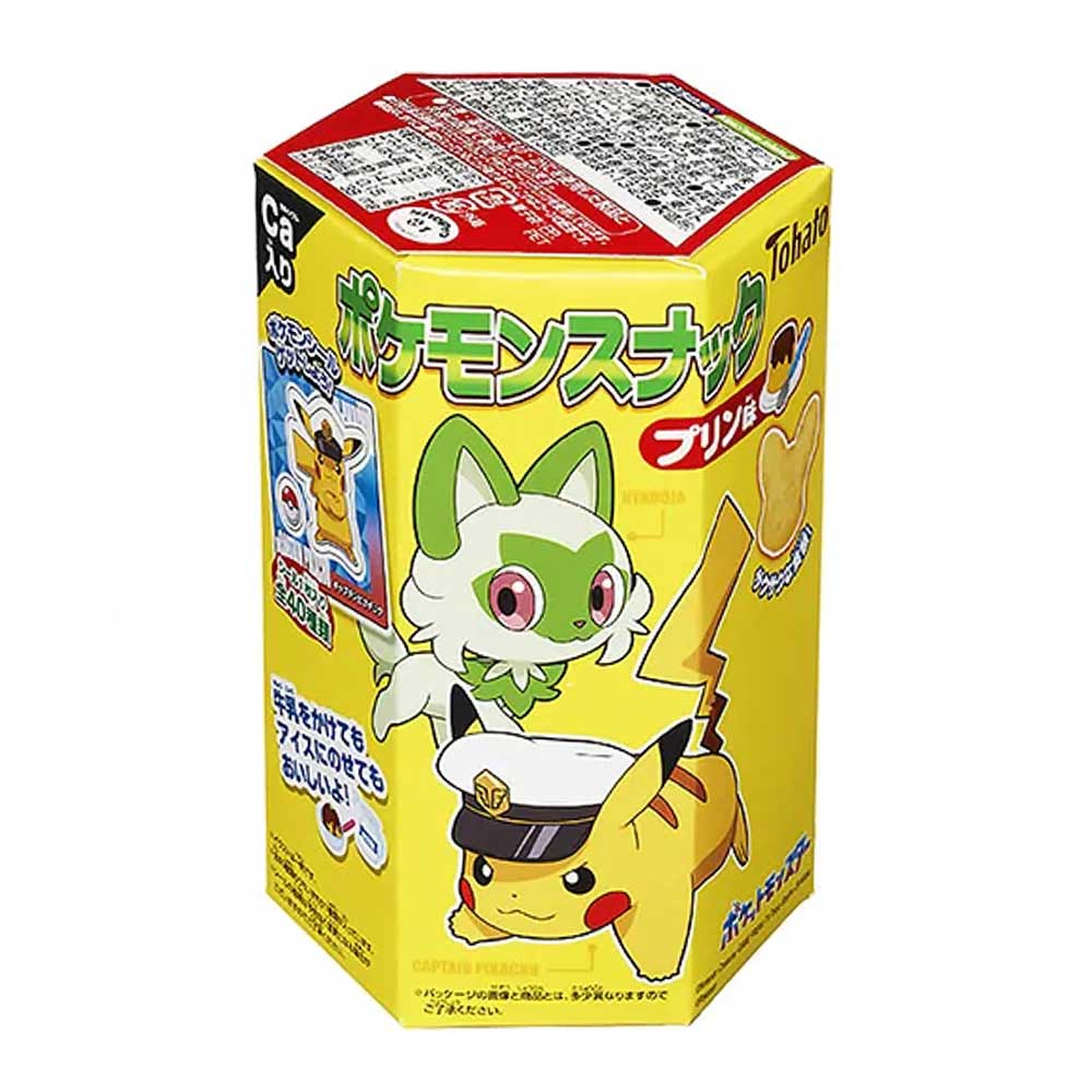 Tohato Snack Pokemon al Cioccolato e Budino - 23g
