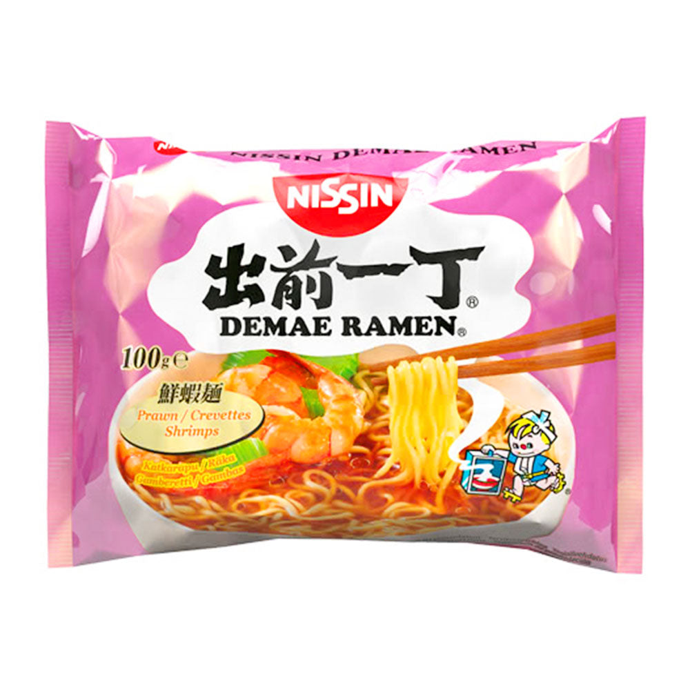 Nissin noodles instantaneo ai gamberi - 100g - Oishii Planet