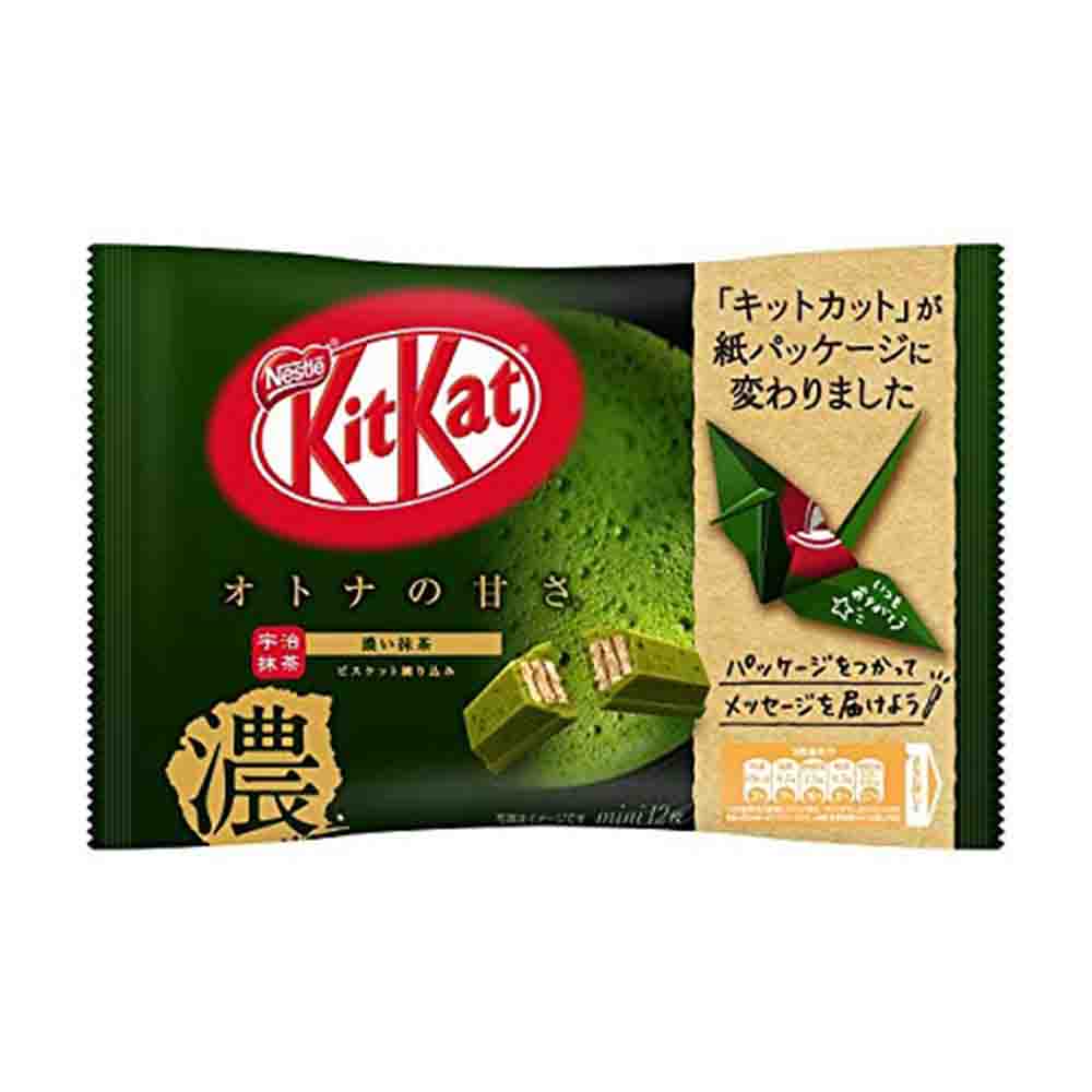 Kit Kat Matcha Forte in sacchetto carta eco friendly - 136g - Oishii Planet