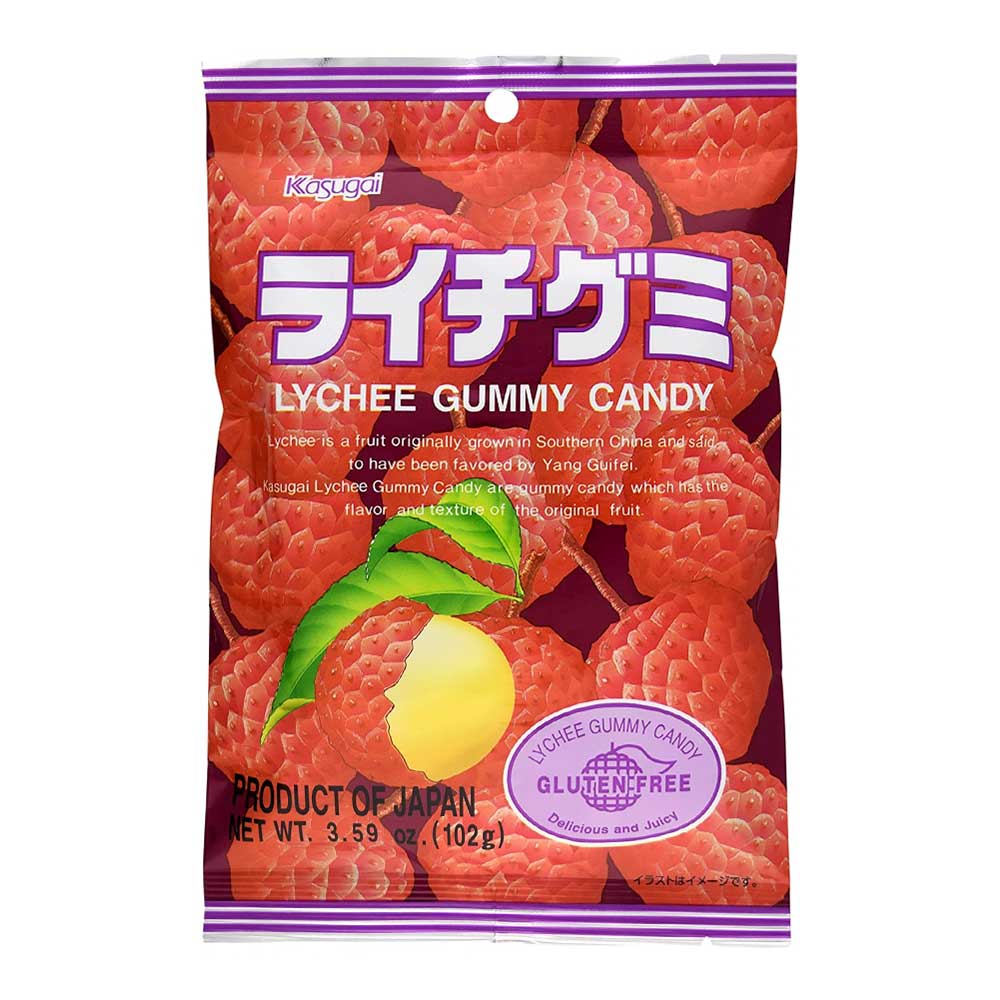 Caramelle gommose al lychee senza glutine - 102g - Oishii Planet