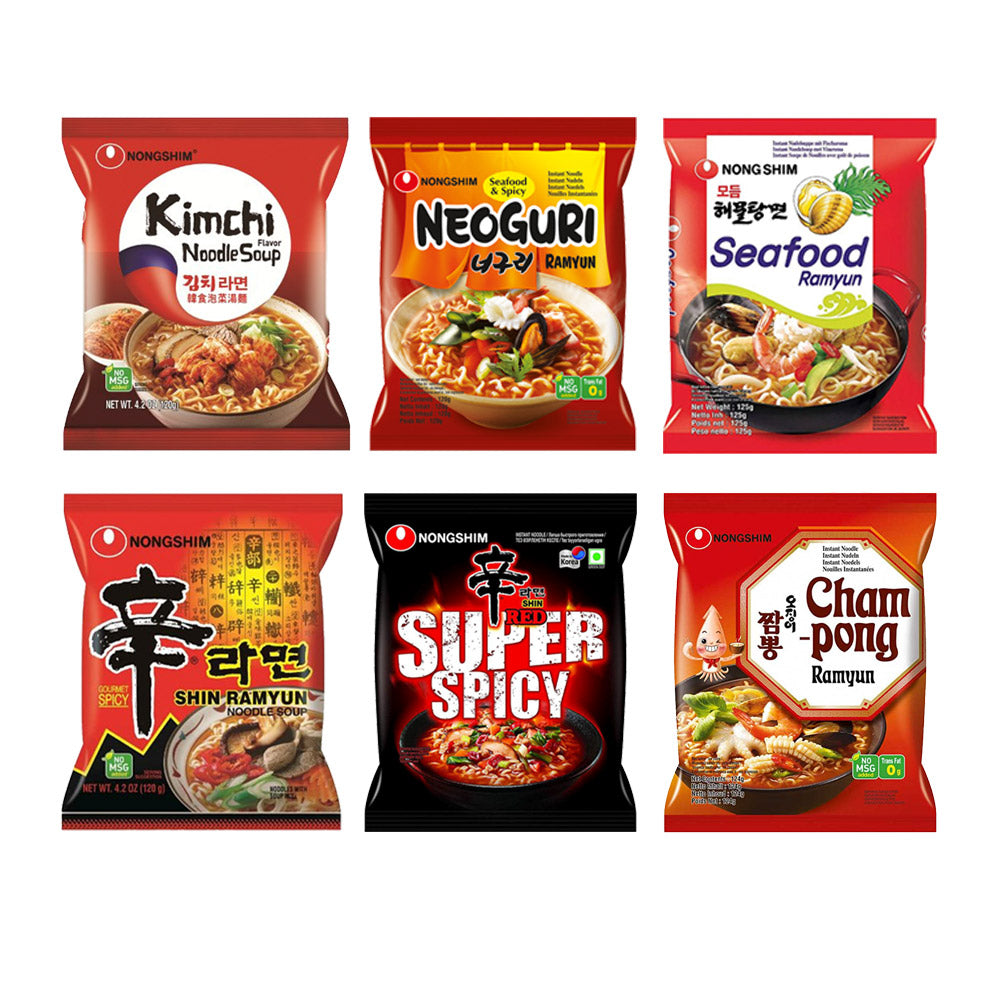 Nongshim Noodle istantanei pack piccante - Oishii Planet