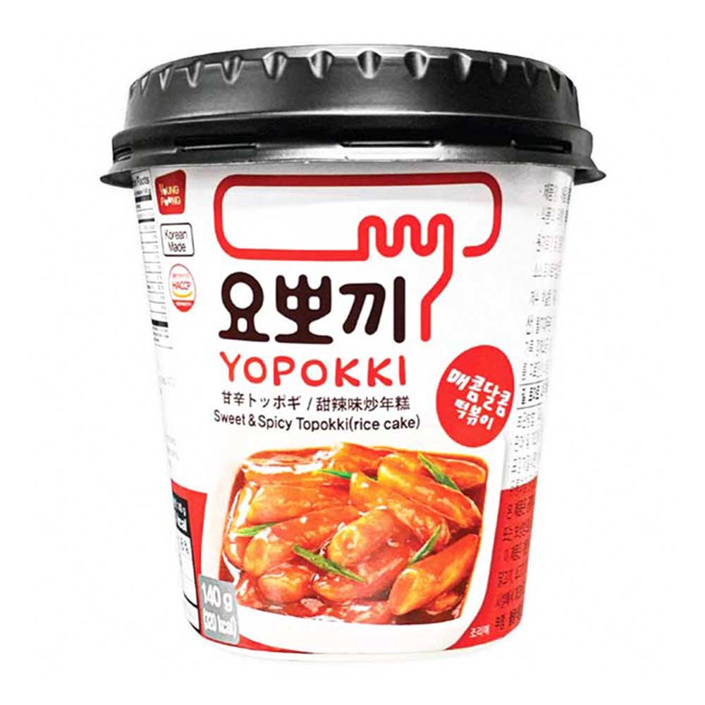 Youngpoong Tteokbokki Cup con Salsa Agrodolce Piccante - 140g